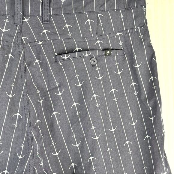Trunks Multi-Functional Shorts Navy Blue Anchor Print Men’s Size 34 Surf & Swim - Picture 4 of 5
